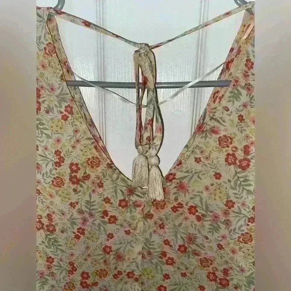 💜 Long Sleeve Lauren Conrad Lightweight Floral Print Blouse - Picture 8 of 8